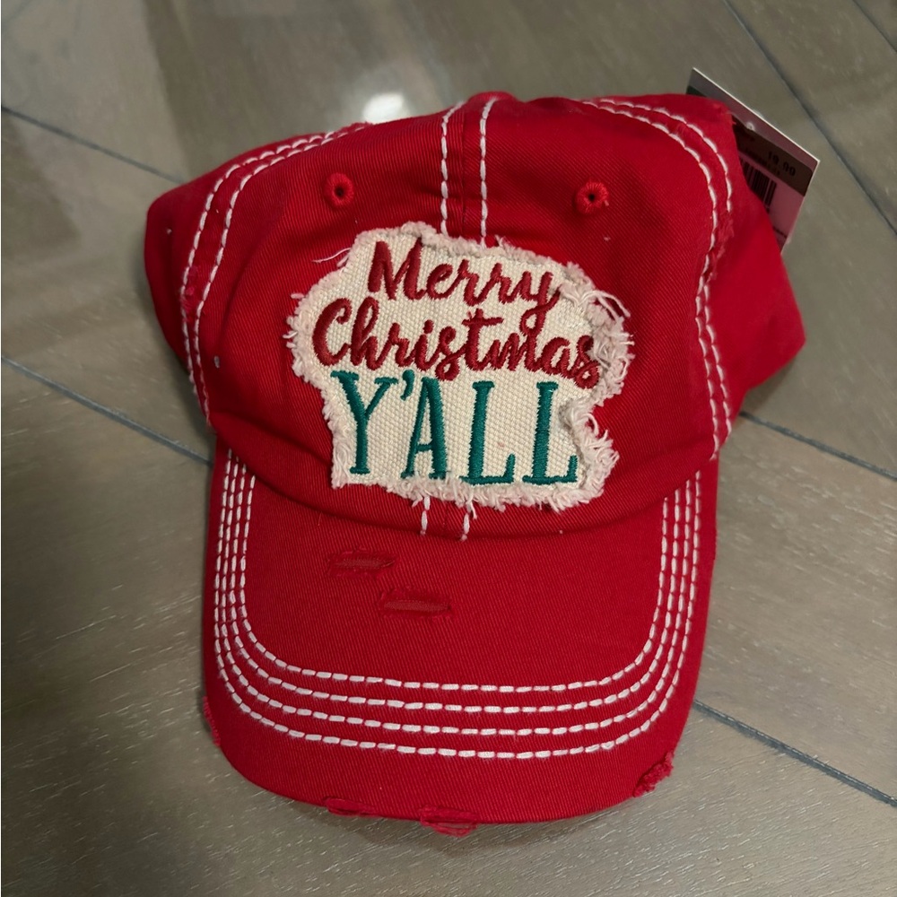 NWT Merry Christmas Y’all Vintage Style Hat